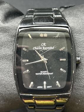 Charles Raymond Black Dial Case And Band Quartz Watch
